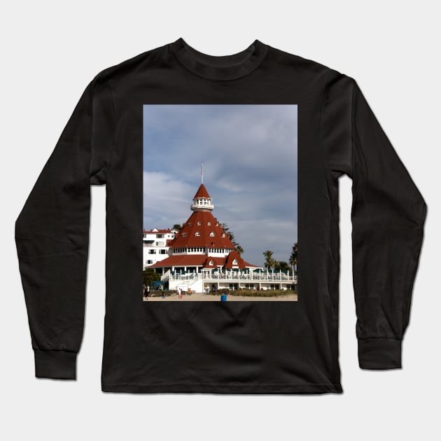 Hotel Del Coronado Long Sleeve T-Shirt by randymir